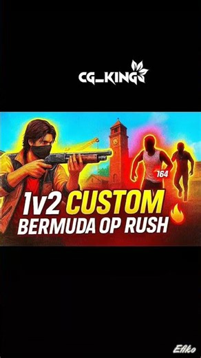 FREE FIRE 1v2 CUSTOM🔥 | Bermuda Map में Solo vs Duo OP Gameplay!"#freefire #shorts