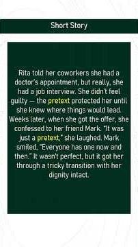 pretext # Expand Your English Vocabulary