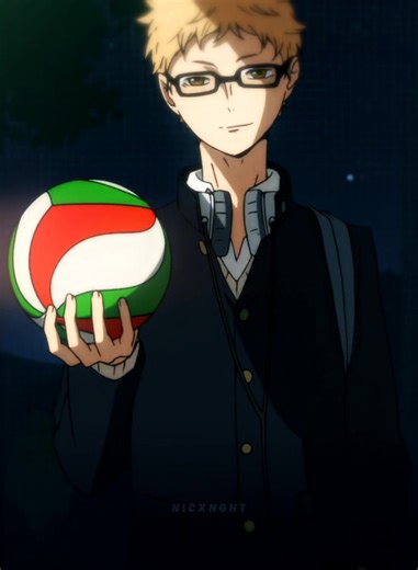 𝐍𝐈𝐂 ﹙𝗭HARK'𝓼 𝐖ifey﹚ 🌕 (@nicxnght) - Tsukishima Kei Edit | Haikyuu Velocity