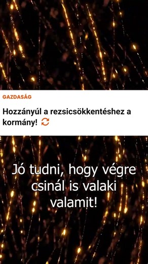Csökkennek a rezsi költségek #magyarpolitika #orbánviktor #magyarország #hírek