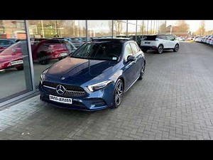 Mercedes-Benz A-Klasse AMG Line Denimblau Metallic - Autohaus Sand Jensen Flensburg