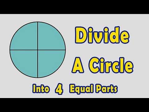 How to Divide a Circle into 4 Equal Parts