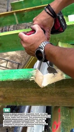 Perfect Roof Rafter Birdsmouth Cuts Every Time #Roofing #Carpentry #Construction