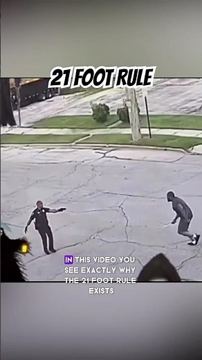 21-Foot Rule Explained — Taser Fails, Officer Forced to use back up #shorts