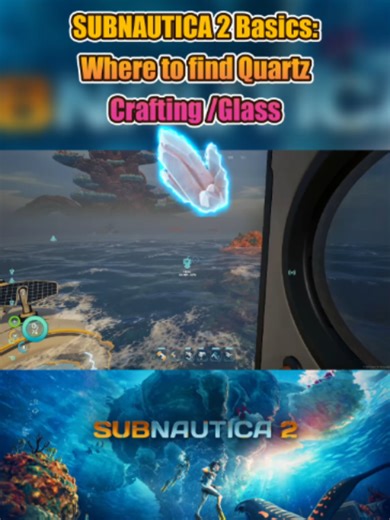 Subnautica 2 Basics Where to find Quartz for crafting Glass #subnautica #subnautica2 #newgame #guides #mxtabs