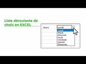 Comment créer une liste déroulante de choix en EXCEL @excel