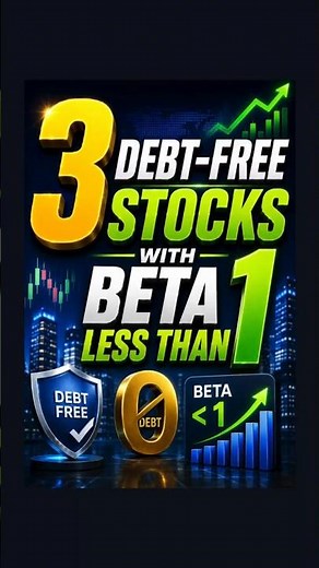 3 Debt-Free Stocks with Beta Below 1 | Trade Brains