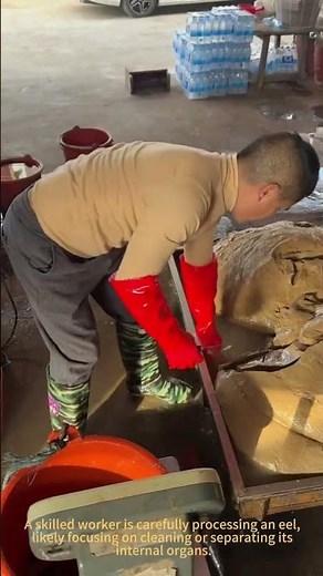 How to Clean an Eel Like a Pro! 🐟 | Fish Processing