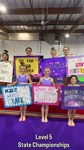 CGA on Instagram: "Another successful season for our fun and fearless Level 5’s!! They have grown so much in and out of the gym and we can’t wait to watch them take on a Level 6 season with ease 💜 5th Place Team Award 🏆 🥇Vault State Champions : Nova, Felicia, Charlotte 🥇Beam State Champions: Aubrey, Nova 🥇Floor State Champions: Charlotte, Andrea , Nova 🌟AA State Champions: Nova, Andrea"
