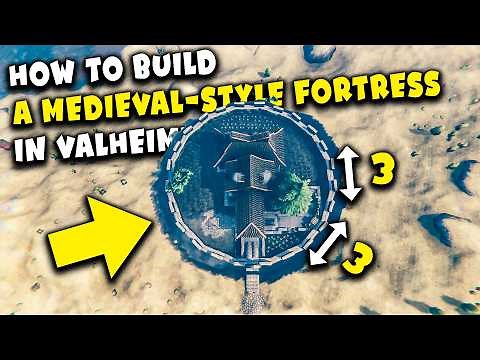 How to Build a Medieval-Style Fortress in Valheim? | Legendary Viking Castle | VALHEIM