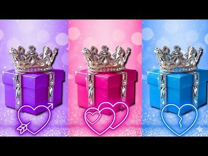 Choose your gift 😻🎁😱|| 3 gift box challenge || Purple, Pink vs Blue 💜💖💙 #giftboxchallenge