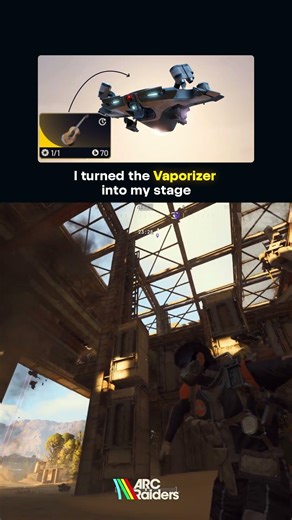 The Vaporizer became my stage in ARC Raiders 🎸 #shorts #arcraiders