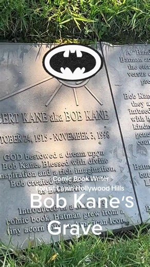 #onthisday #bobkane #brucewayne #celebritygraves #grave