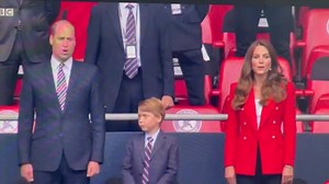16K views · 1.6K reactions | The Duke and Duchess of Cambridge are joined by Prince George at the game today. Lovely to see them belting out God Save The Queen as a family! C'mon lads! gbeng gbeng gbeng | Darren Grimes | Facebook
