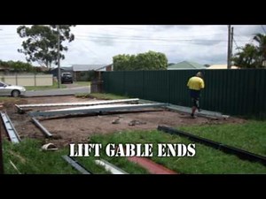 How to build a Dondex Colorbond Double Gable Carport Kit 6x6x2.4