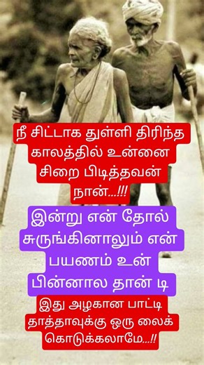 நீ சிட்டாக துள்ளி திரிந்த காலத்தில் #motivation #tamilmotivation #tureline #youtubeshorts