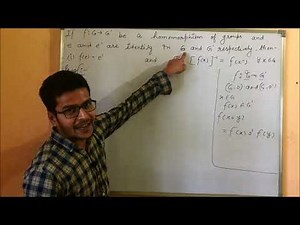 PROOF PROPERTIES OF HOMOMORPHISM f(e)=e'