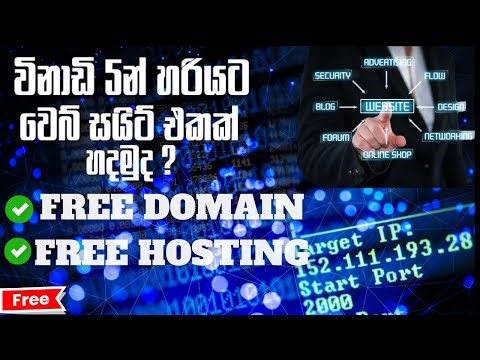 ♦️ කොහොමද විනාඩි 5න් free domain free hosting අරගෙන website එකක් හදනේ
