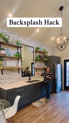 Affordable Tile Backsplash Hack