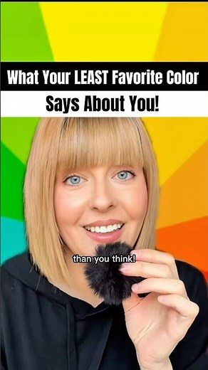 what your LEAST favorite color says about you! #shorts