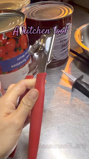 3.6K views · 19 reactions | Kitchen tool that makes life easier朗 #makeslifeeasier #KitchenToolsThatWork #canopener #ThingsYouNeed #chefatwork | Seasons of Lera | Facebook