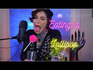 Eating a Lollipop ASMR Mouth Noises (mostly no talking)