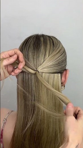 Super cute bow hairstyle, perfect from prom!🎀