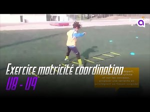 Motor skills and coordination football exercise for U8-U9