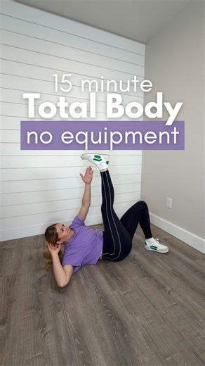 Natalie Wilson • Home Workouts for ALL fitness levels on Instagram: "Follow @natwilsonfitness for more home workout ideas 💡 Make sure to save this 15 minute quick but effective workout you can do from anywhere… no equipment needed 🙌🏻 We’re doing a tri-set (3 exercises) Do 10 reps per exercise (per side) 3 times through -double pulse squat -shoulder tap side plank -single leg glute bridge crossover toe tap crunch This workout will target: Glutes Quads Hamstrings Chest Shoulders Core #homeworko