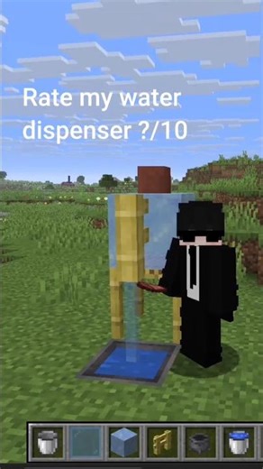 Minecraft Secret Hack: Easy Water Dispenser!