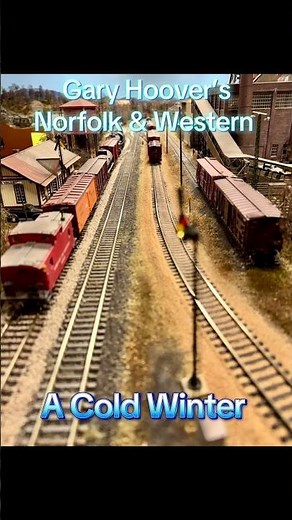 Gary Hoover’s Norfolk & Western RR in HO scale. #modelrailroad #hoscale #modelrailway #railroad