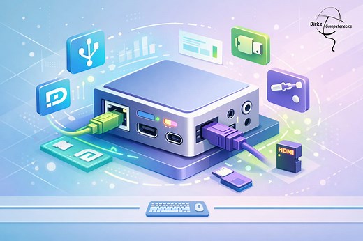 Welche Kabelanschlüsse gibt es für den Computer?