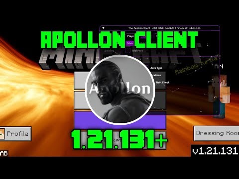 Apollon Client v1.21.131 Showcase! Best FPS & UI for MCPE 1.21 (32/64bit)