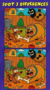 Find the differences #262 : Can You Spot All 3 !? (A Bit Tricky) #spotthedifference #shorts