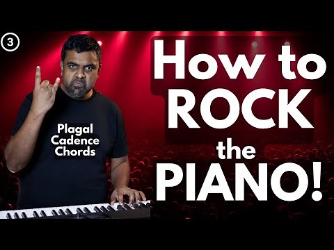 How to Play ROCK Piano - Plagal Chord Rhythm Patterns (4-part tutorial)