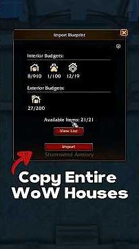 Copy and Share Entire WoW Houses in Patch 12.1! #housing #worldofwarcraft #housingwow #housingguide