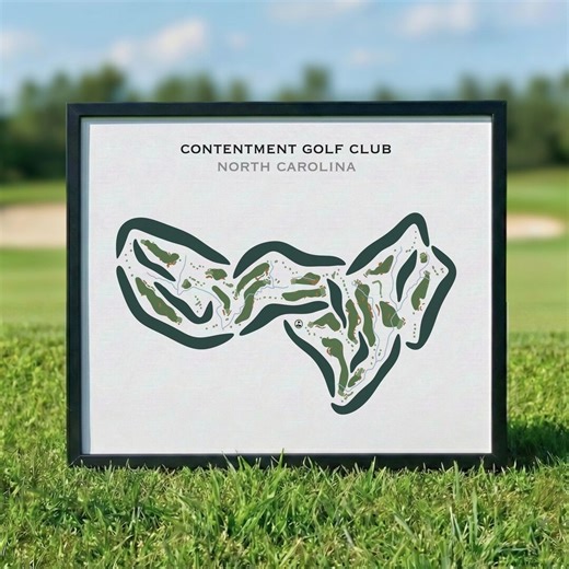 Contentment Golf Club, NC | Golf Course Map, Golf Map, Golfer Gift for Him, Scorecard Layout, Golfer Boyfriend Gift, Art Print Decor - Etsy UK
