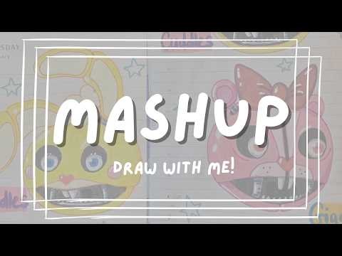 Mashup Draw with me!! 🪚🧸⚙️💀
