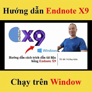 Hướng dẫn trích dẫn tài liệu tham khảo bằng Endnote X9 | Window| TS.BS.Vũ Duy Kiên Trong video này tôi sẽ hướng dẫn bạn cách trích dẫn tài liệu bằng phần mềm Endnote X9 chạy trên nền tảng Window. Bạn lưu ý là để làm được việc này thì khi cài đặt menu của Endnote phải được tích hợp vào Word. Một điều quan trọng nữa là bạn cần phải xây dựng một thư viện các trích dẫn của mình trong Endnote để bắt đầu việc trích dẫn. Toàn bộ các nội dung kể trên bạn sẽ được học trong video này. Nhớ dành thời gian đ