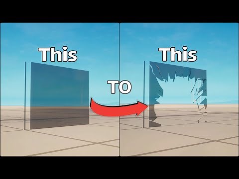 How to Make "Realistic" Breaking Glass in Fortnite Creative ! 💥