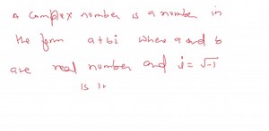 SOLVED:What is a complex number? Explain when a complex number is a real number and when it is an imaginary number. Provide examples with your explanation.