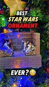 This Star Wars Hallmark Christmas Ornament scene is one of the best they have! I Love how it moves! #starwars #christmas #christmasornaments #starwarsfan #christmasdecor #christmasdecorations #merrychristmas | SIEFE