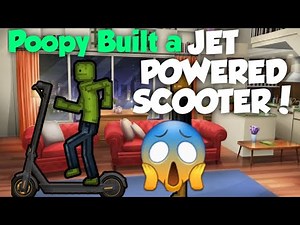POOPY BUILD AMAZING JET POWERED SCOOTER ON HIS BIRTHDAY - MELON PLAYGROUND