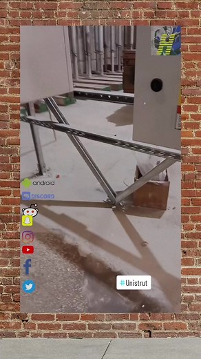 Fabricating a Free Standing Wall with Unistrut and Kindorf