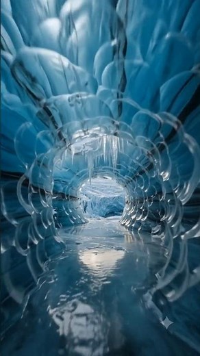 Inside Iceland's Crystal Blue Ice Cave