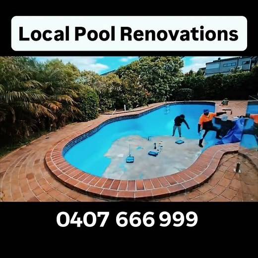 Pool Painting Timelapse in Melbourne #pool#painting #epoxypaint
