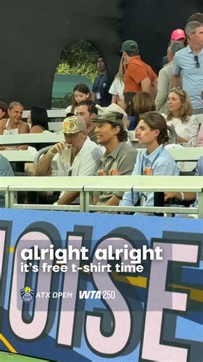 🙌 @officiallymcconaughey is all of us | ATX Open Tennis
