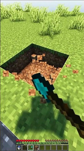 Minecraft: How to make INFINITE WATER with just ONE WATER BUCKET #Shorts