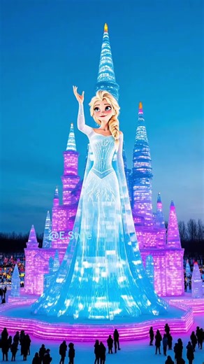 Welcome to the Frozen world❄️❄️❄️ #funny #fyp #trend #foryoupage❤️❤️ #foryoupag #foryou #videoviral #disney #frozen #frozenelsa #Elsa #frozenanna #frozenolaf #disneyfrozen #icesculpture #iceart #trend #foryou #viral #letitgo