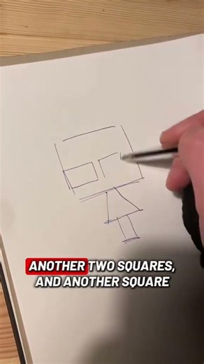 Using shapes to draw characters! #sketchbook #draw #pencil #doodle #sketch